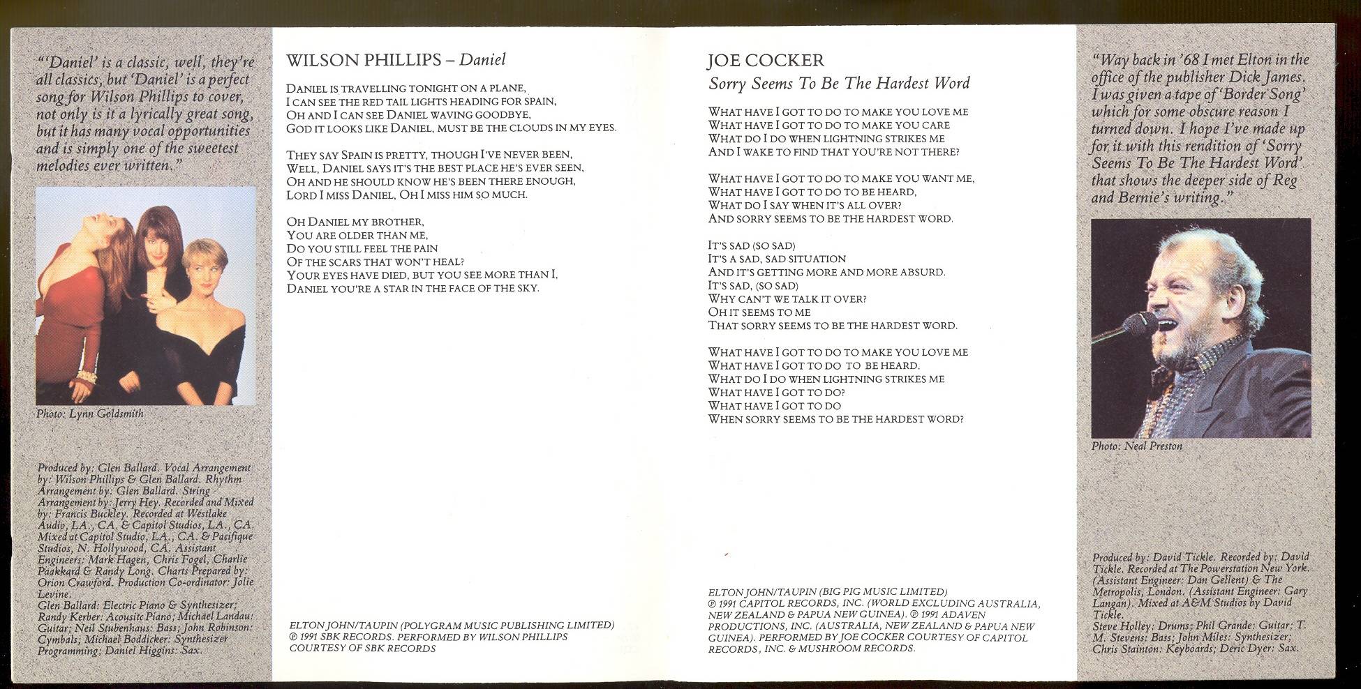 Elton John Two Rooms Celebrating the Songs of Elton John and Bernie Taupin : Booklet 5